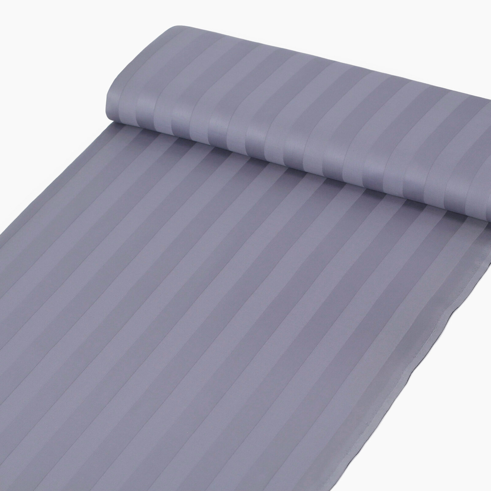 Damast - dunkelgraue Streifen mit Satin-Glanz