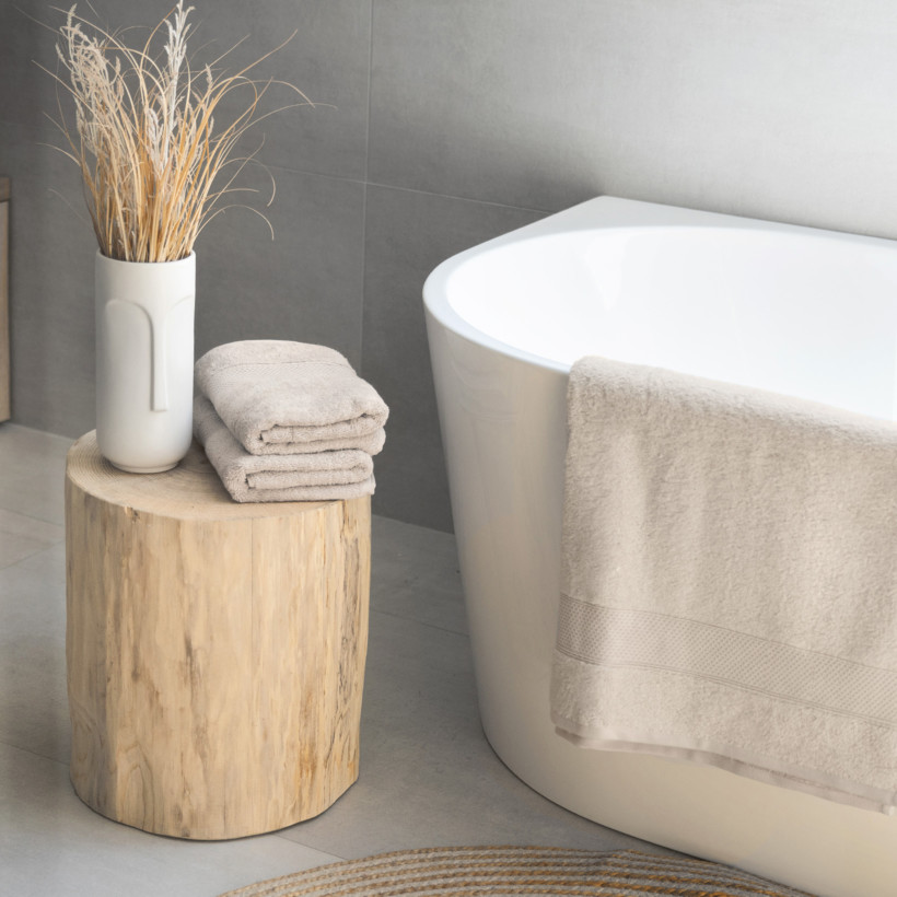 Bamboo Handtuch/Duschtücher Soft Lux - hellbeige