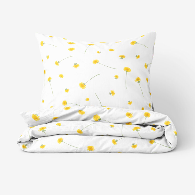 Bettwäsche aus Baumwolle - Löwenzahn