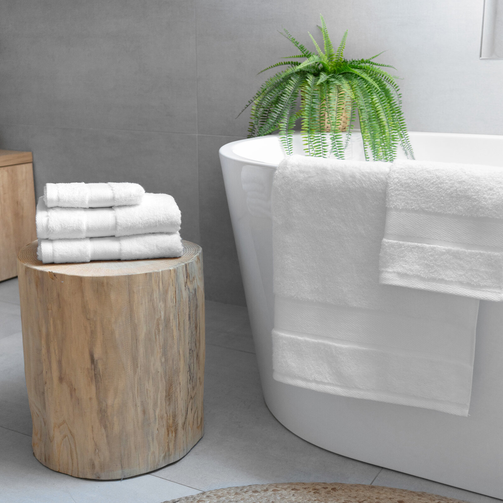 Bambus-Handtuch/Badetuch – burgunderrosa