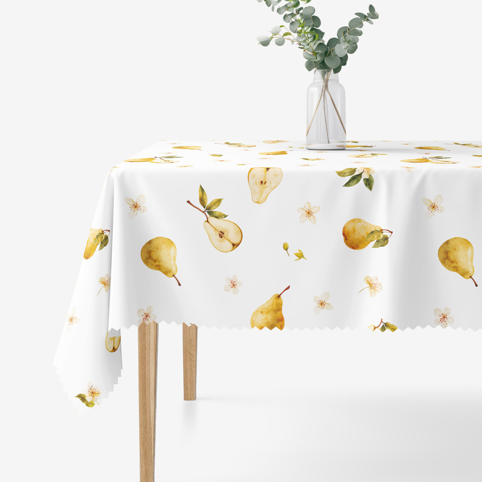 Eckige Teflon-Tischdecke - Birnengarten