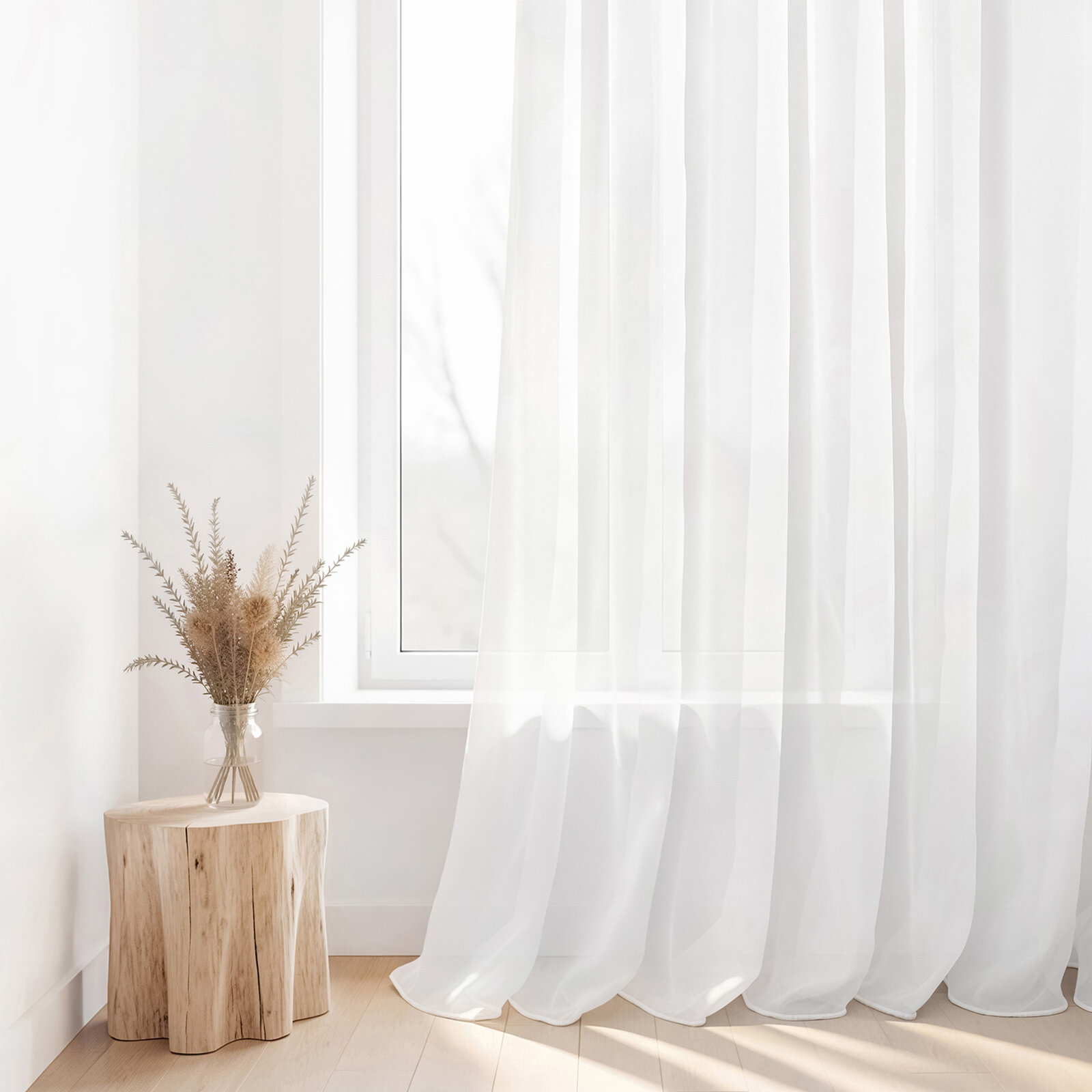 Glatter Voile – Weiß