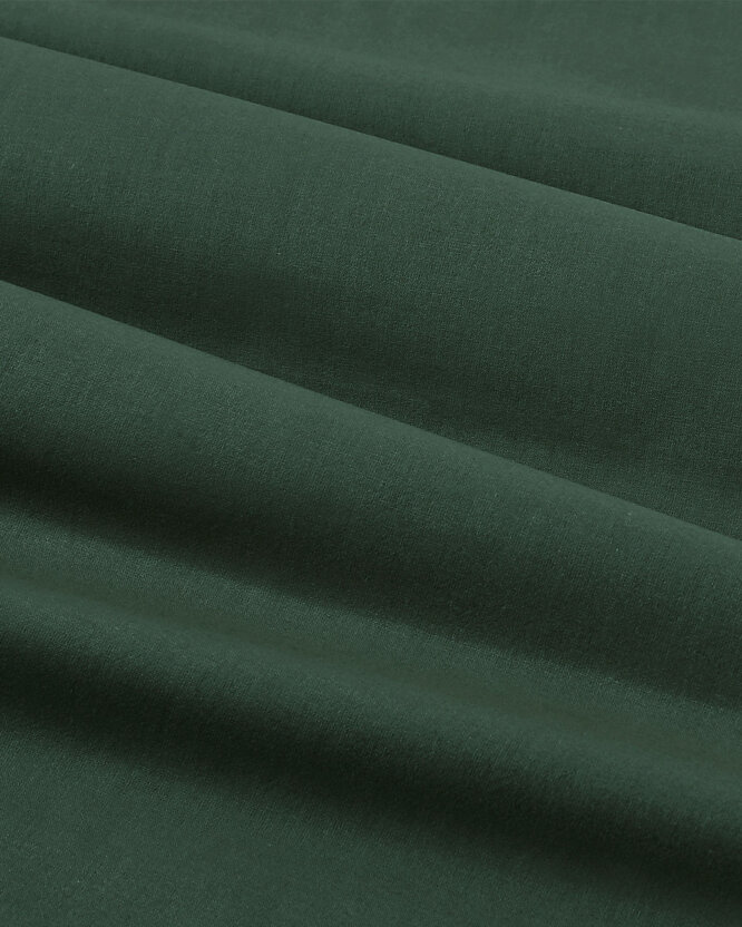 Runde Tischdecke 100% Baumwolle - dunkelgrün