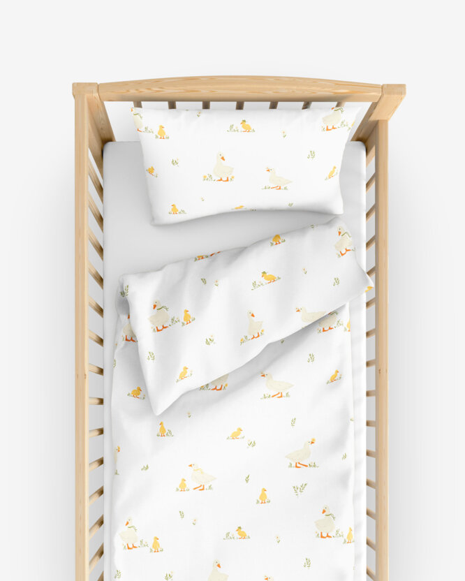 Ostern Bettwäsche für Babybetten aus Baumwolle - Enten