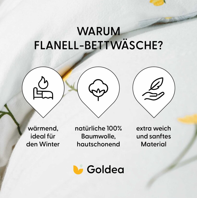 Flanell-Bettwäsche - Kamille