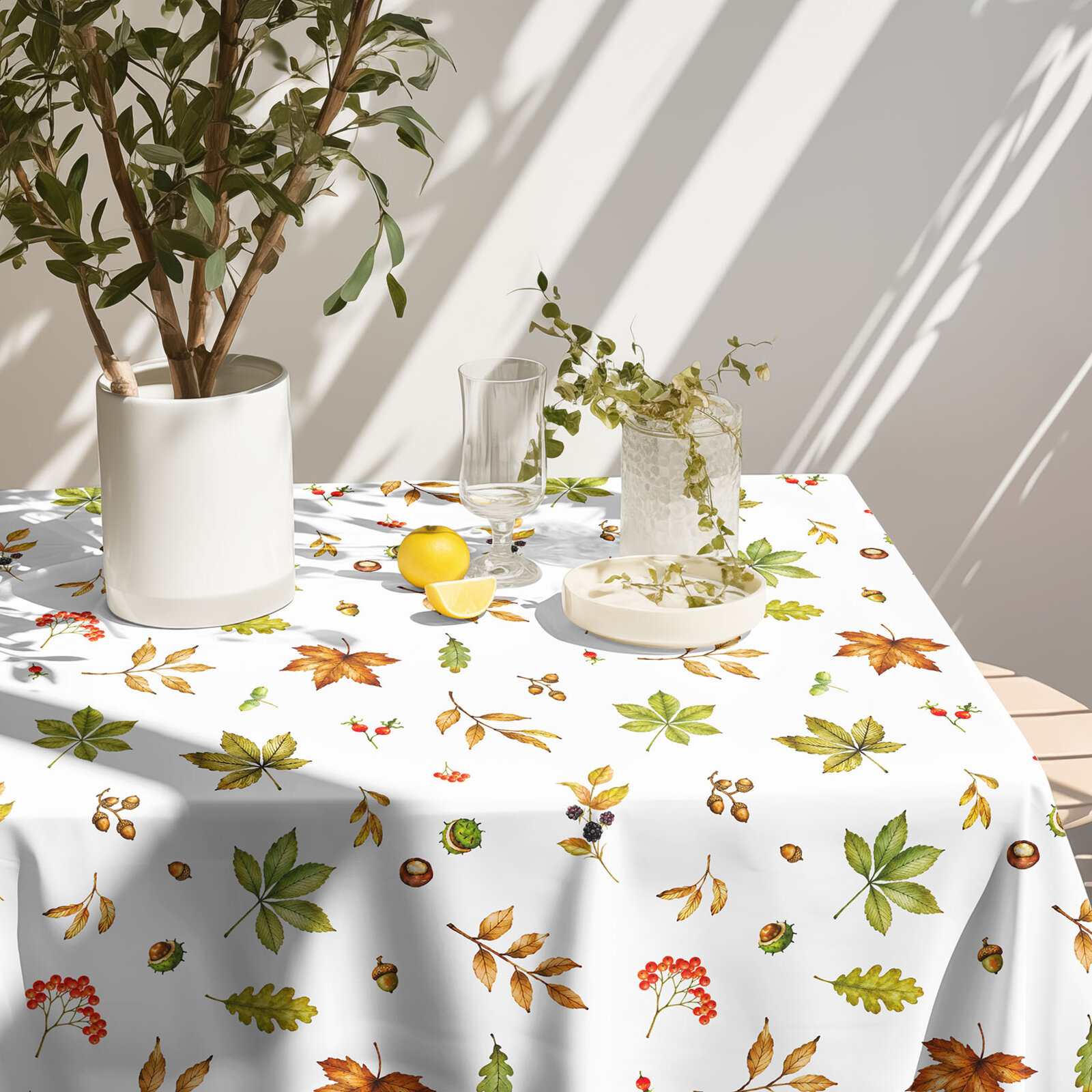 Eckige Tischdecke Teflon - Zauber des Herbstes