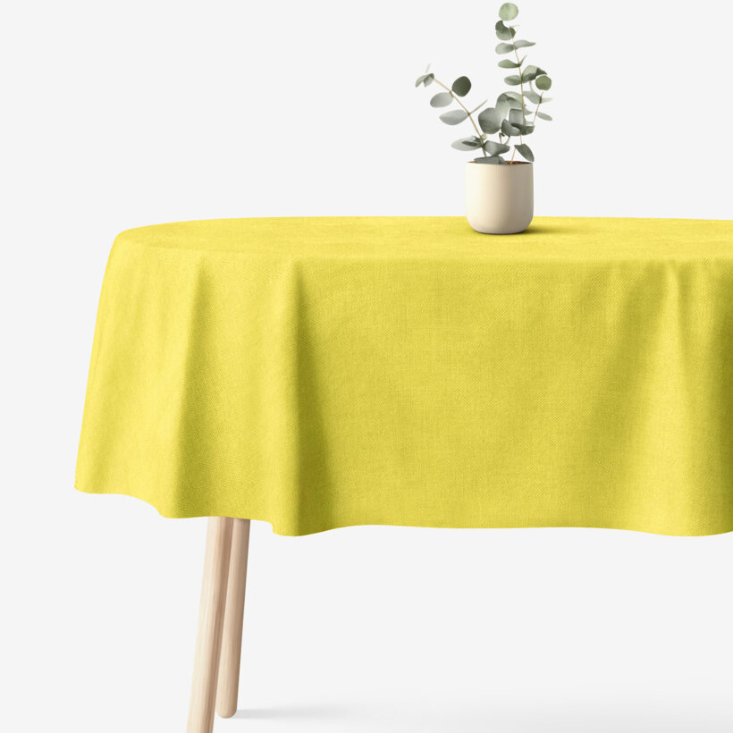 Ovale Tischdecke Malaga - limettengrün