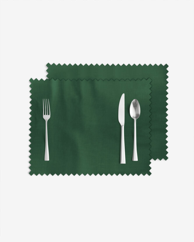 Weihnachtliches Teflon-Tischset - dunkelgrün - 2 Stück