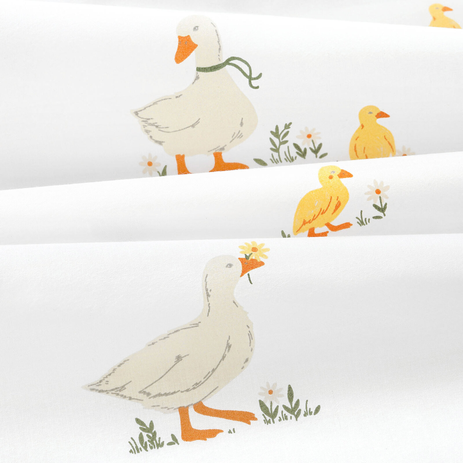 Ostern Runde Tischdecke 100% Baumwolle - Enten