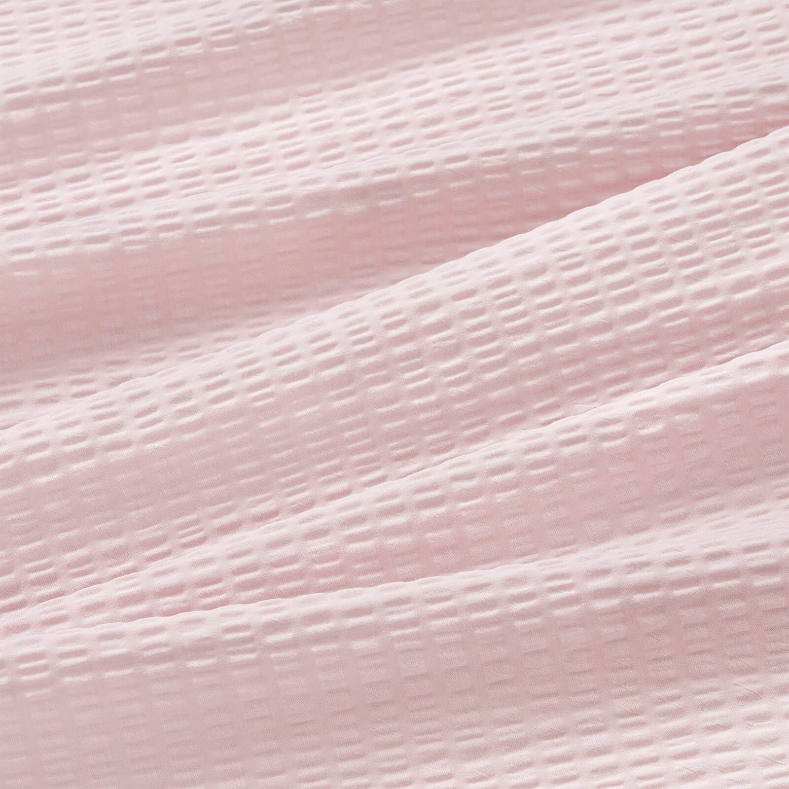 Seersucker Bettwäsche - puderrosa