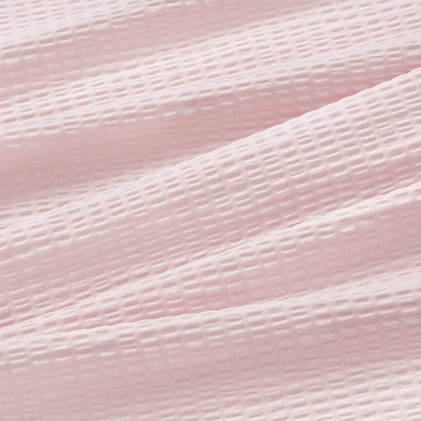Seersucker Bettwäsche - puderrosa