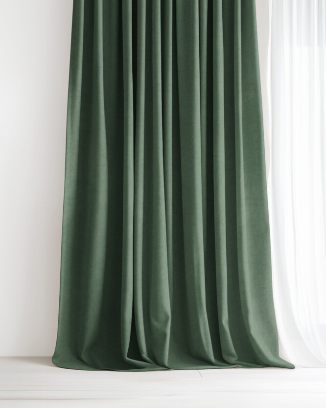 Dekorativer Vorhang Marbella - dunkelgrün