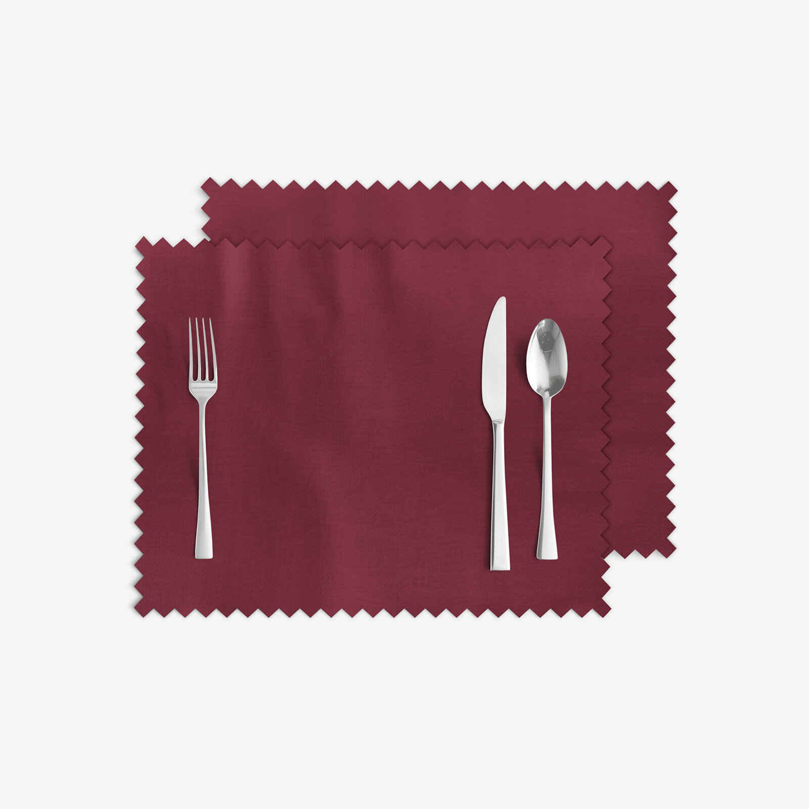 Weihnachtliches Teflon-Tischset - bordeauxrot - 2 Stück