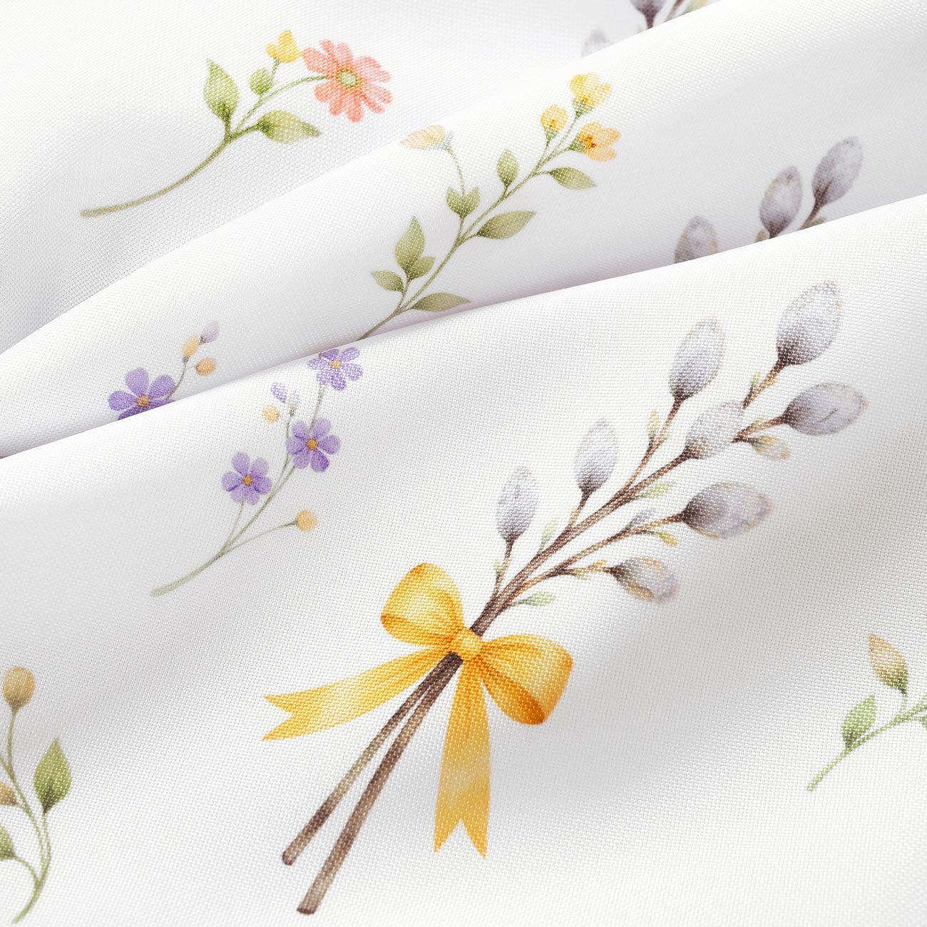 Frühlings-Dekorativer Vorhang – Weidenkätzchen