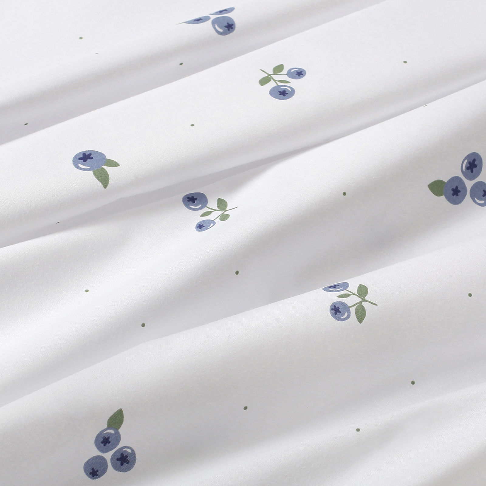 Runde Tischdecke 100% Baumwolle - Heidelbeeren