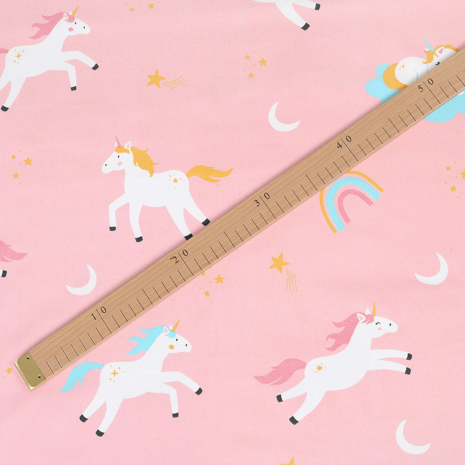 Baumwollstoff - Lustige Einhörner