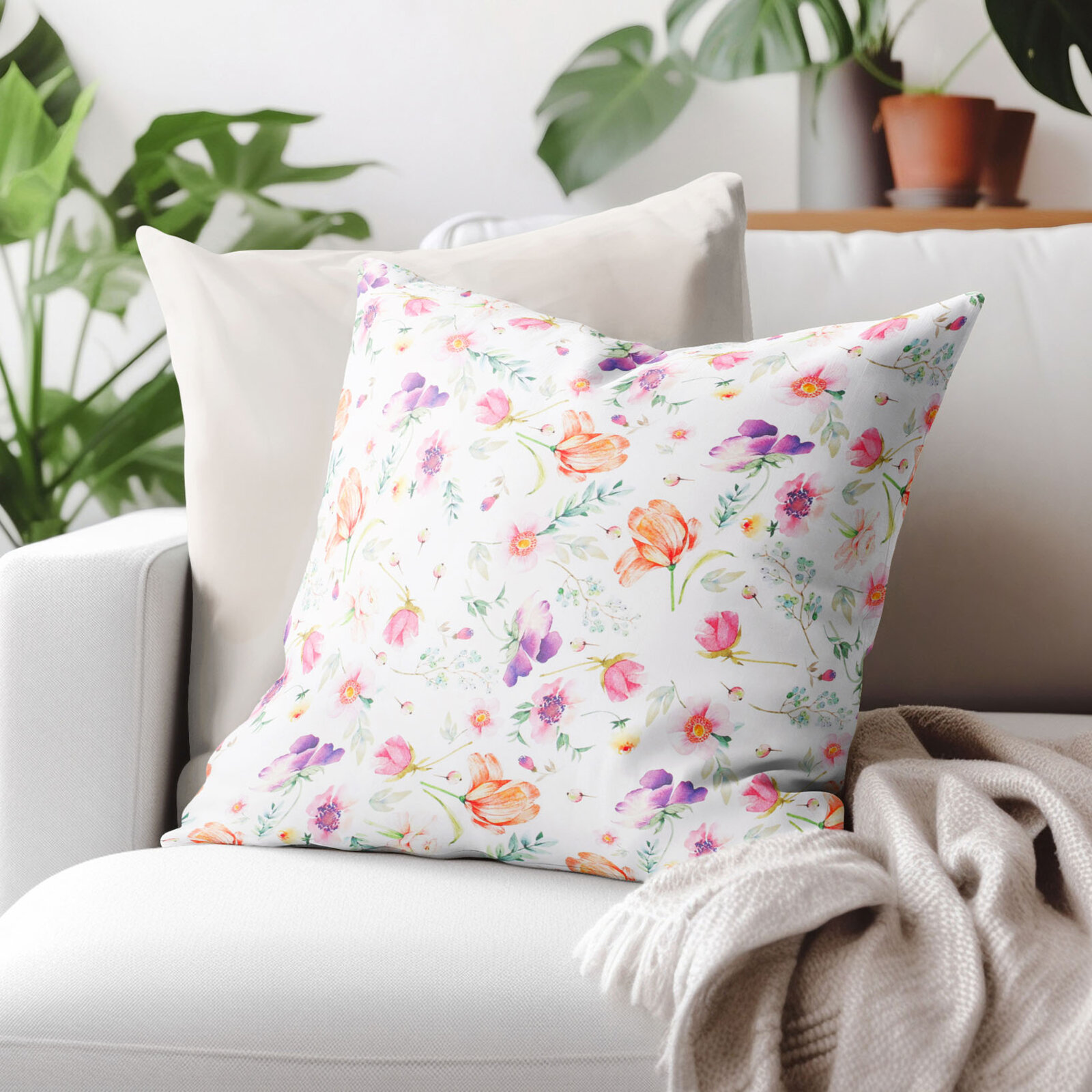 Kissenbezug aus Baumwolle Deluxe - verliebter Frühling