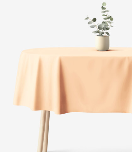 Ovale Tichdecke aus 100% Baumwolle - apricot