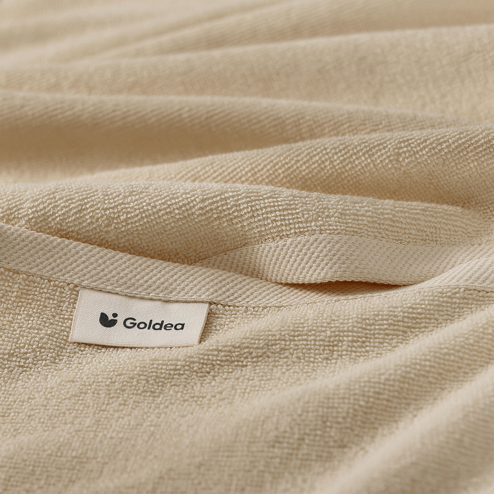 Frottierhandtuch/Duschtuch Soft ohne Bordüre – beige