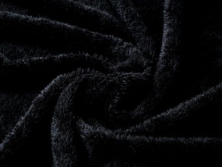 Plyš - metráž š. 150cm - TERAN 930 ČERNÝ