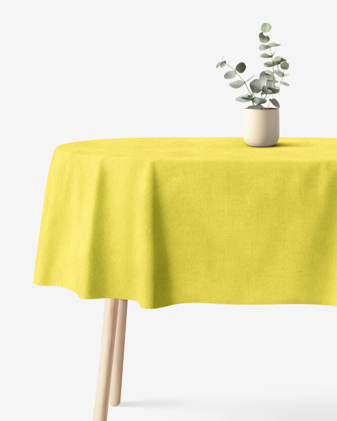 Ovale Tischdecke Malaga - limettengrün