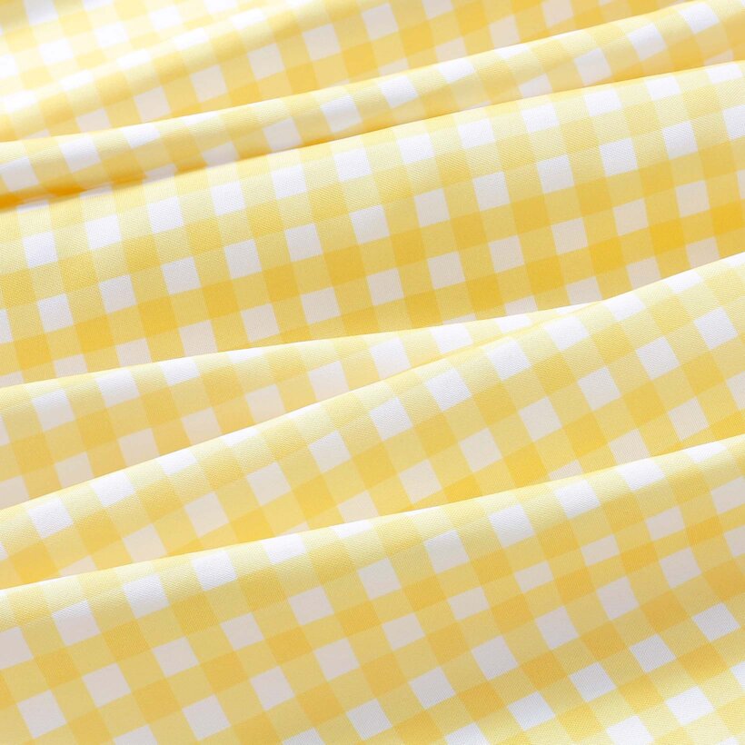 Teflonstoff für Tischdecken - gelbe Würfel