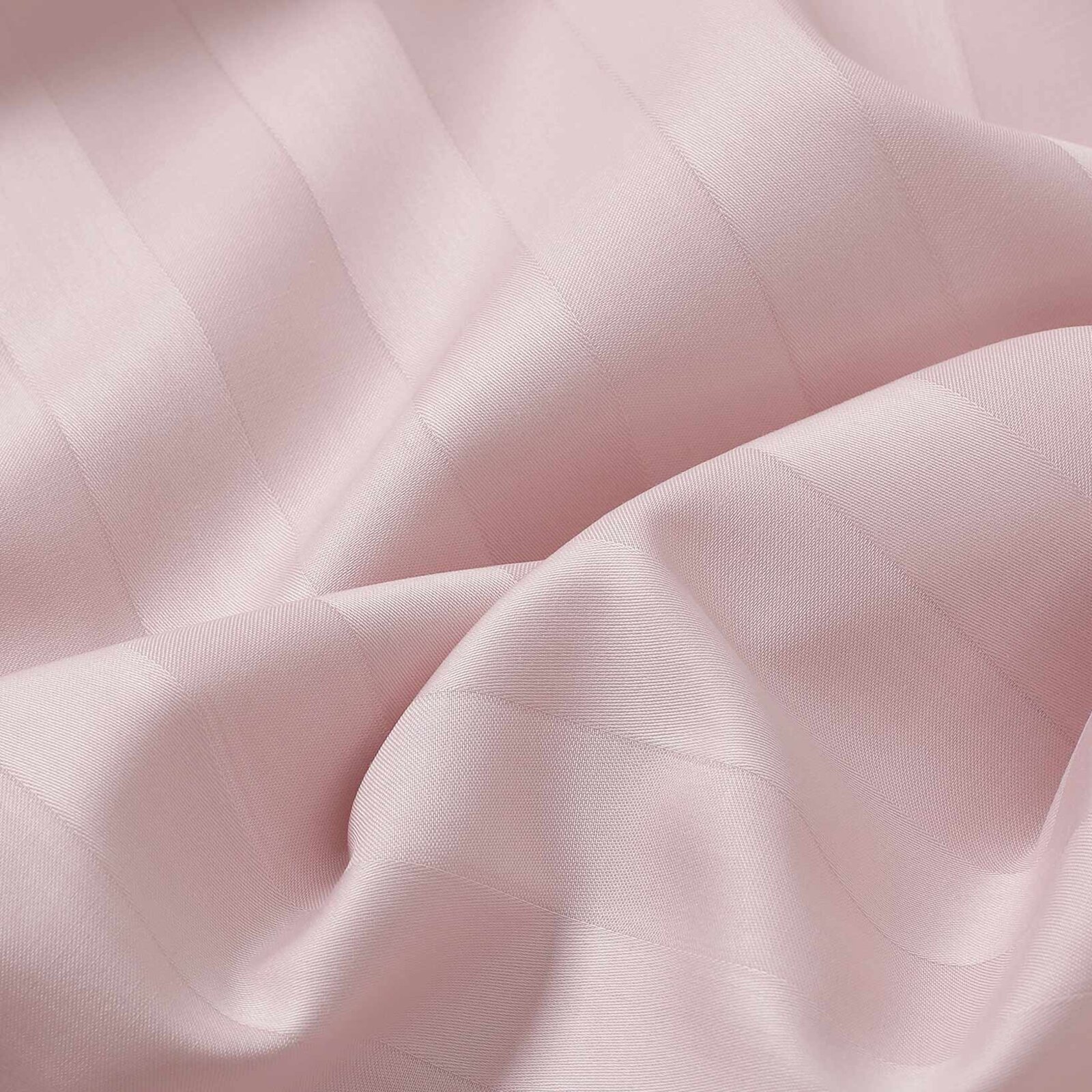 Festliche Damast-Tischläufer - altrosa Streifen mit Satin-Glanz