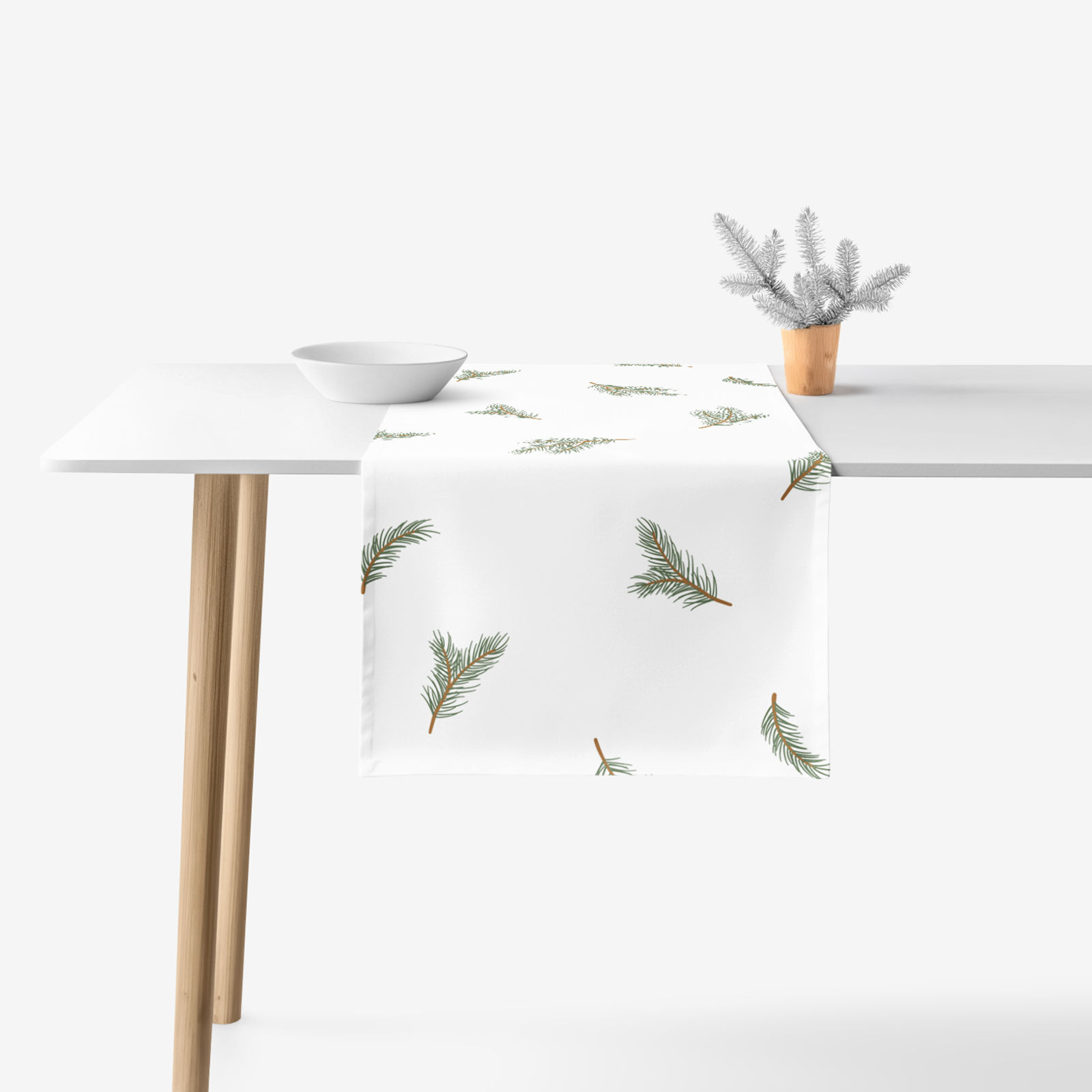 Běhoun na stůl 100% bavlněné plátno - Duft der Fichte