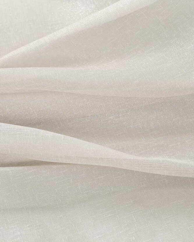 Gardine in Beige mit Glanz-Effekt