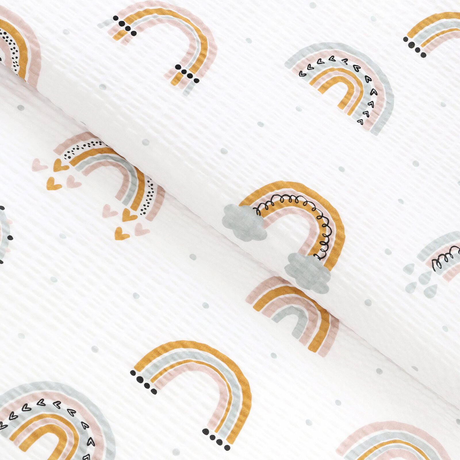 Seersucker - gemalte Regenbögen