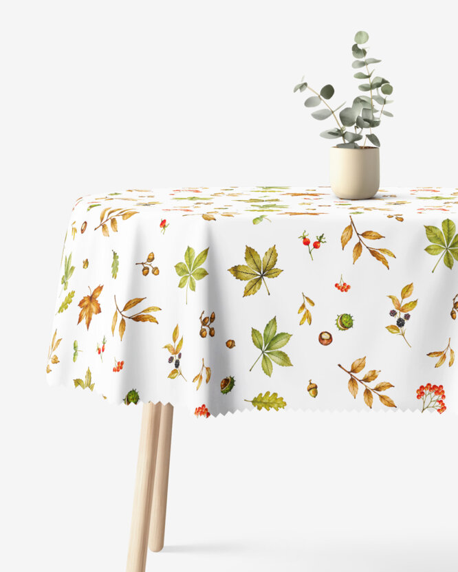 Ovale Tischdecke Teflon - Zauber des Herbstes