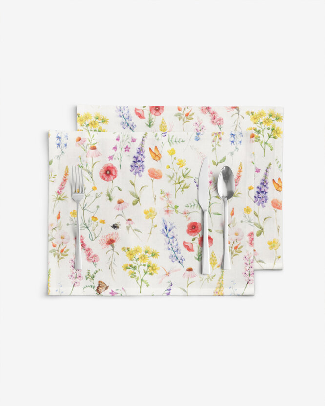 Tischset Valencia - Blühende Wiese - Set 2 Stück