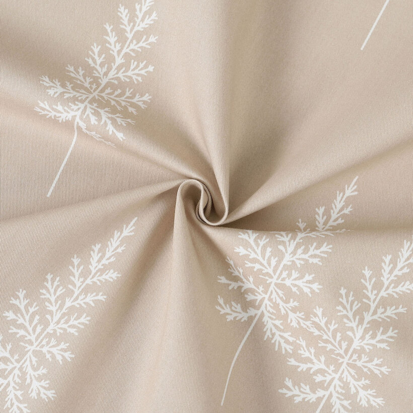 Runde Tischdecke 100% Baumwollköper - Nordische Tannenbäume