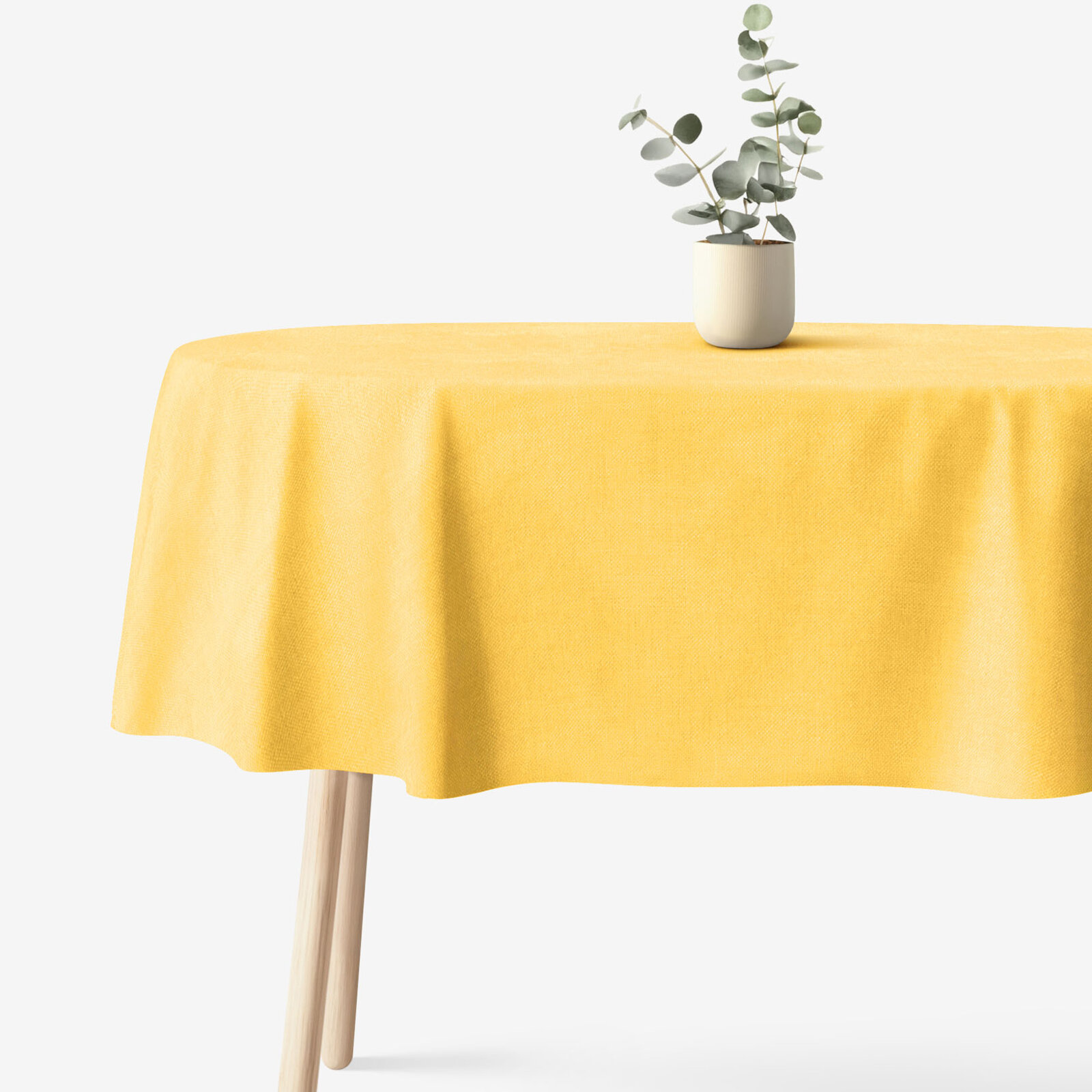 Ovale Tischdecke Malaga - gelb