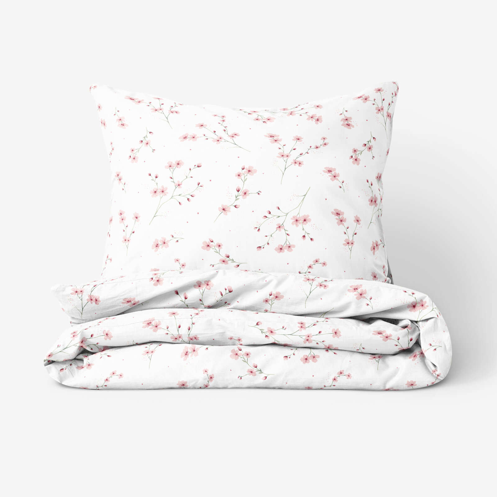 Bettwäsche aus Baumwolle - Blühende Sakura-Kirschbäume