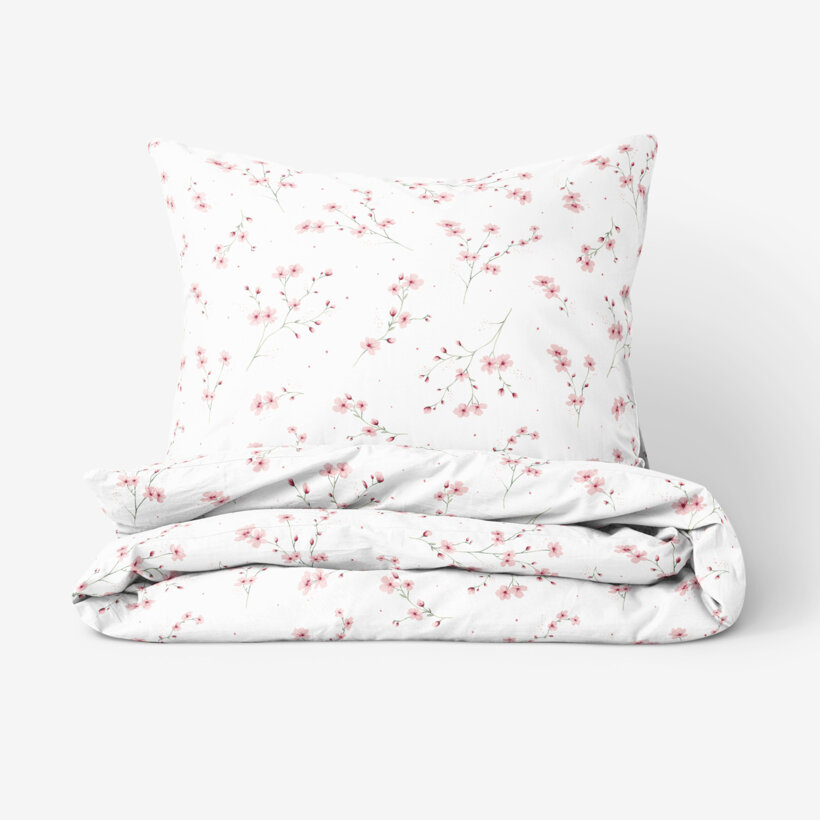 Bettwäsche aus Baumwolle - Blühende Sakura-Kirschbäume
