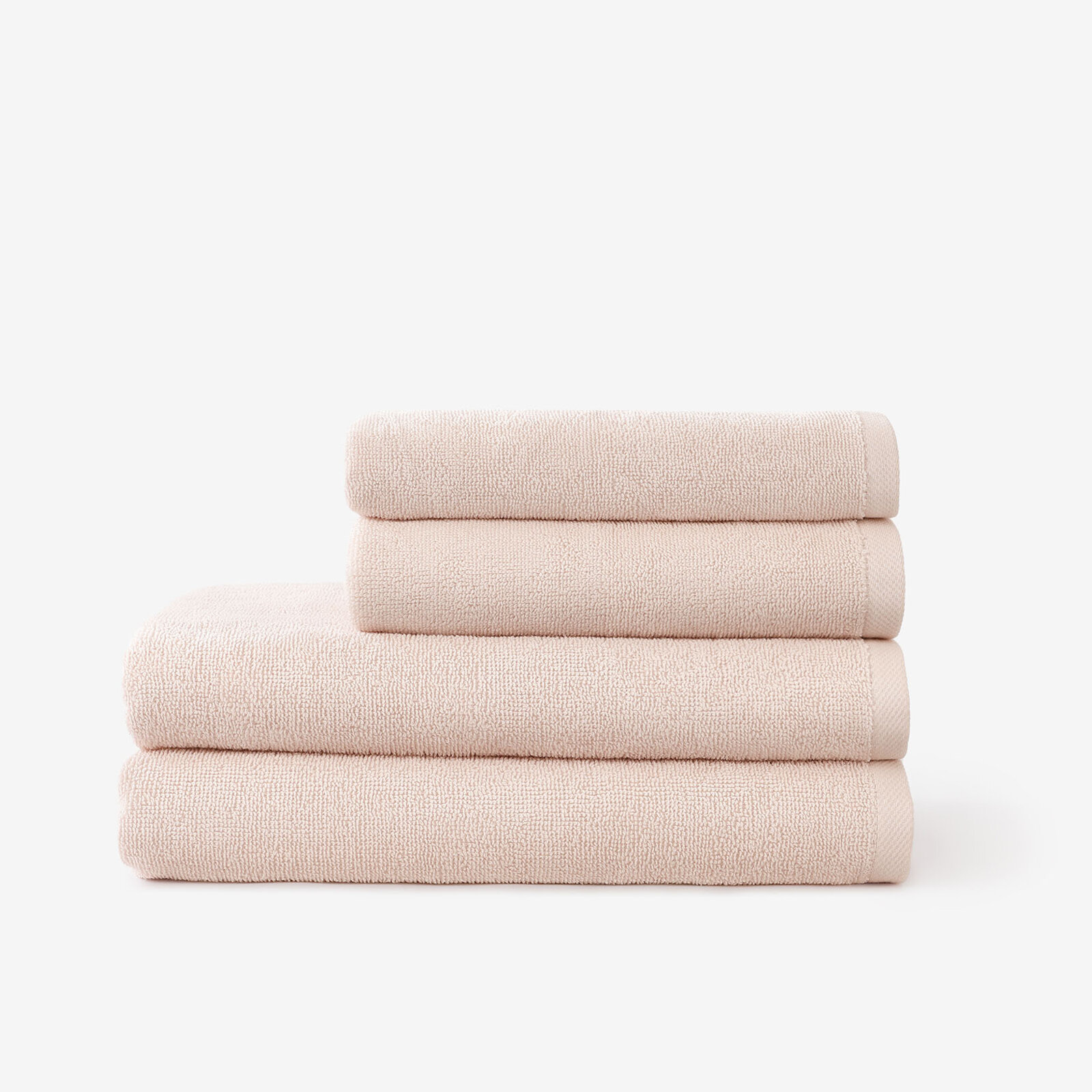 Frottierhandtuch/Duschtuch Soft ohne Bordüre – hellrosa