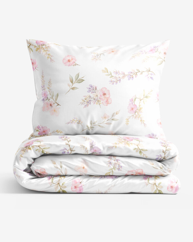Bettwäsche aus Mako-Satin - Romantische Wiese
