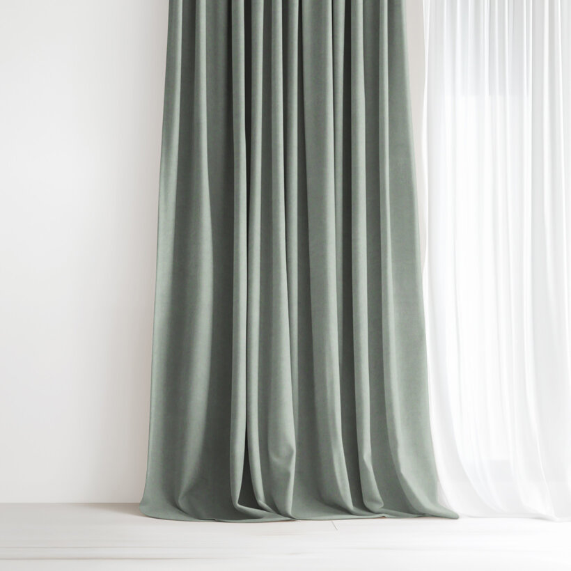 Dekorativer Vorhang Marbella - salbeigrün