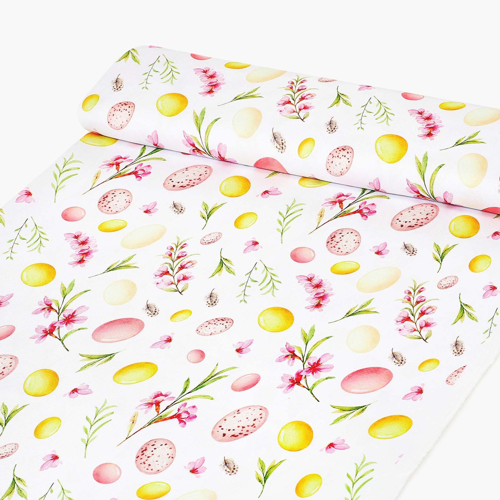 Ostern Teflon-Stoff für Tischdecken - Ostereier mit Blumen