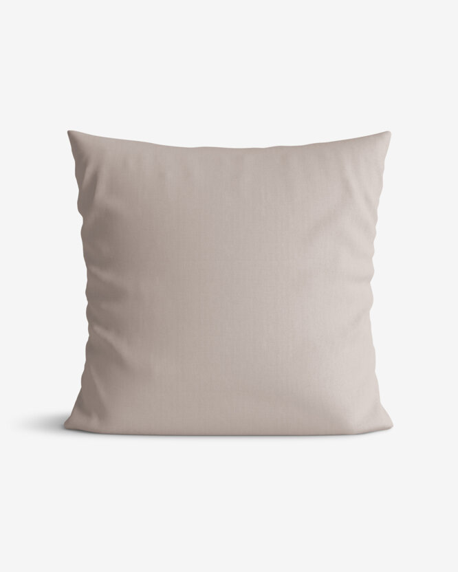 Kissenbezug aus Baumwolle - graubraun