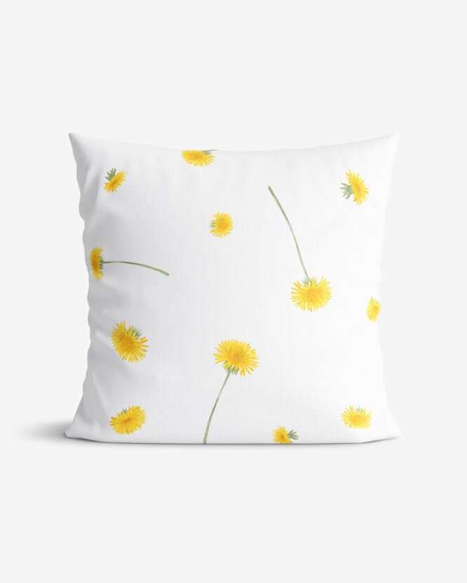Kissenbezug aus Baumwolle - Löwenzahn