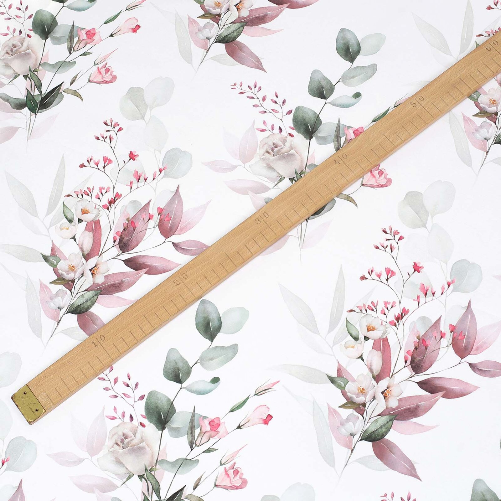 Baumwollstoff Deluxe - zarte Rosen