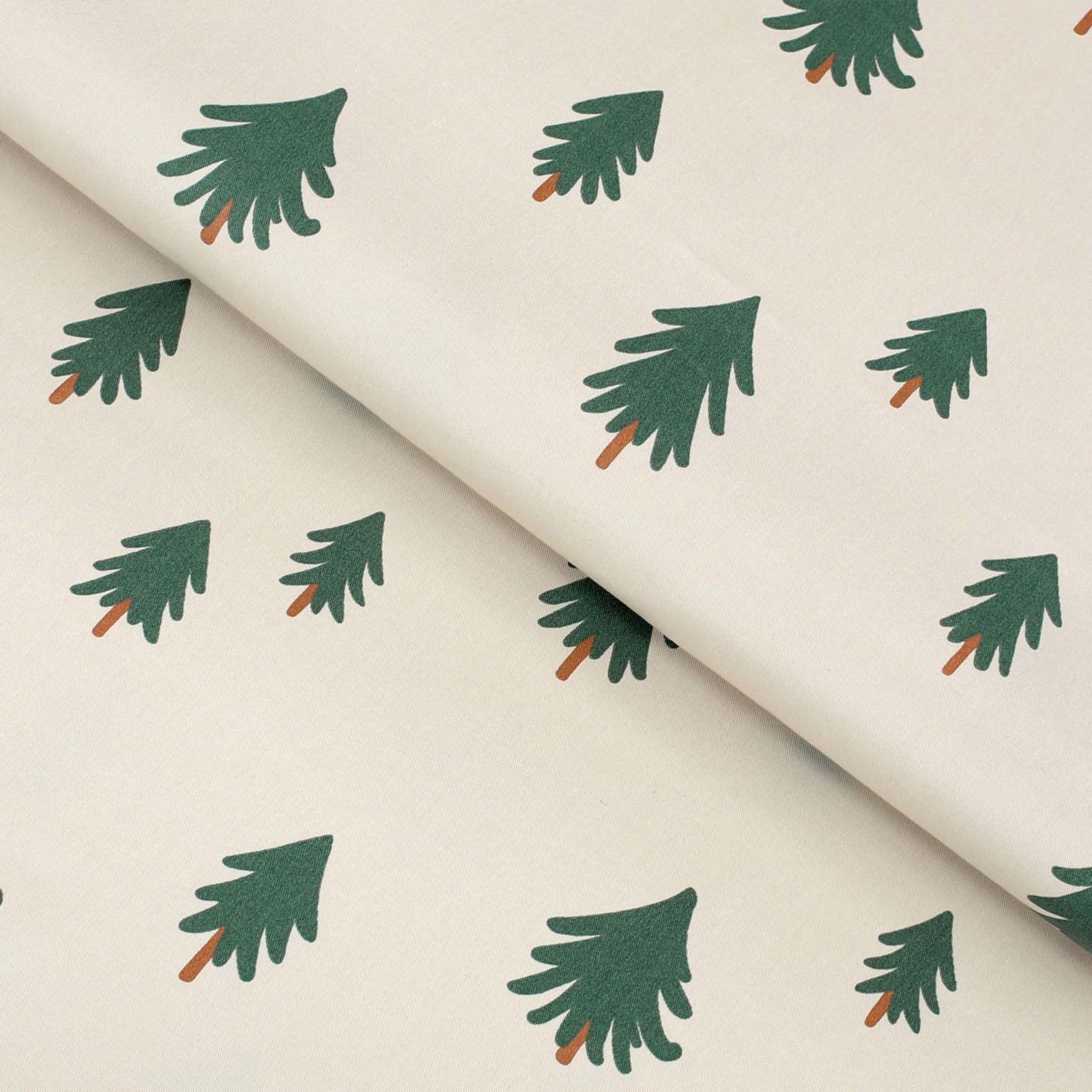 Weihnachtlicher Baumwollköper - Bäumchen auf natur