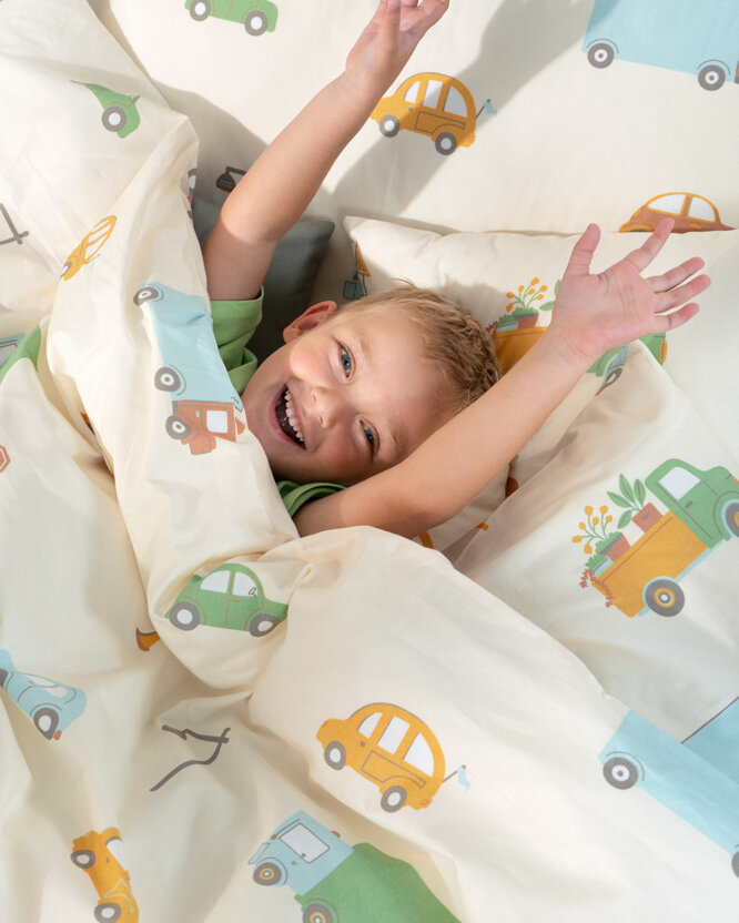 Kinder - Bettwäsche aus Baumwolle - Welt der Autos