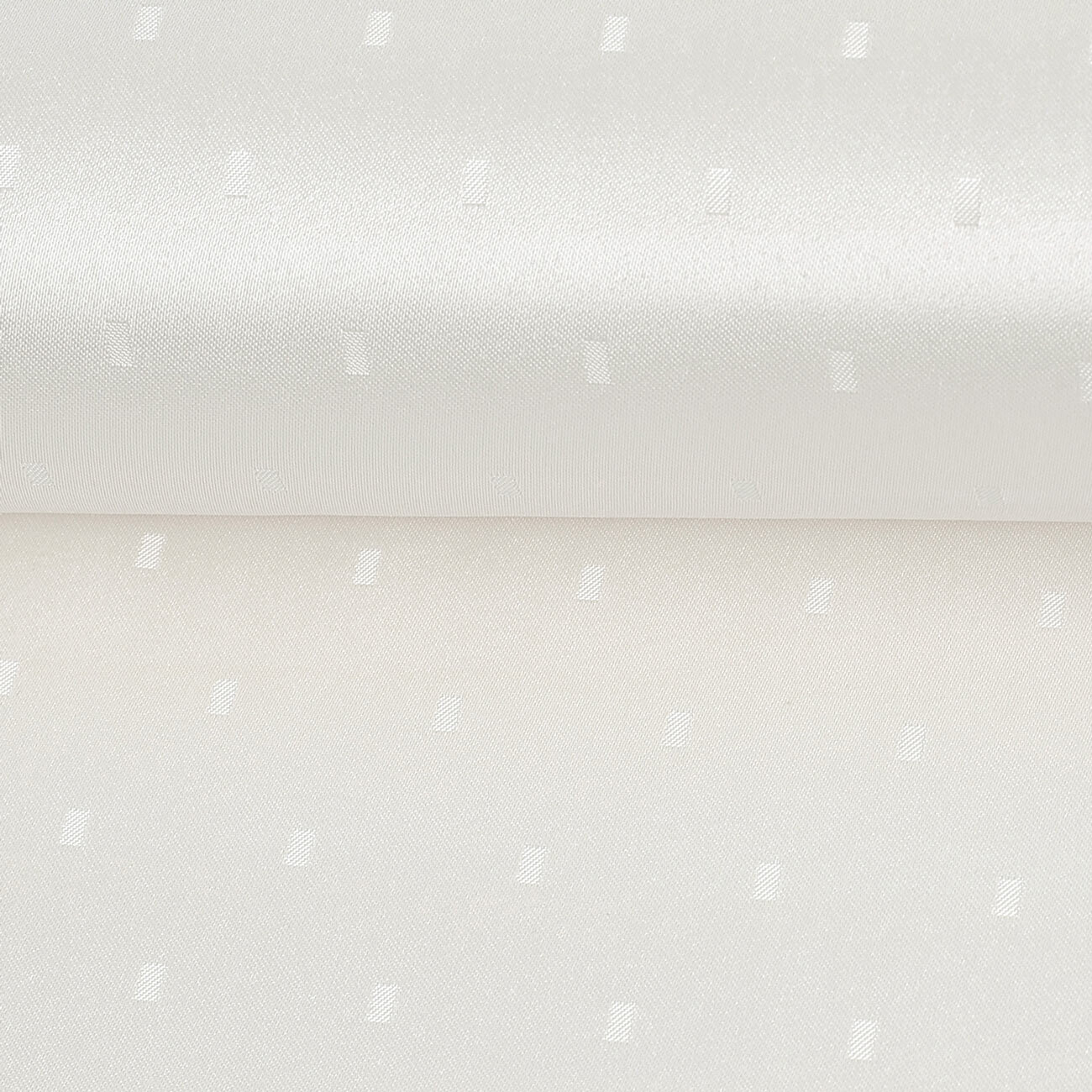 Teflonstoff für Tischdecken – creme mit glänzenden Rechtecken