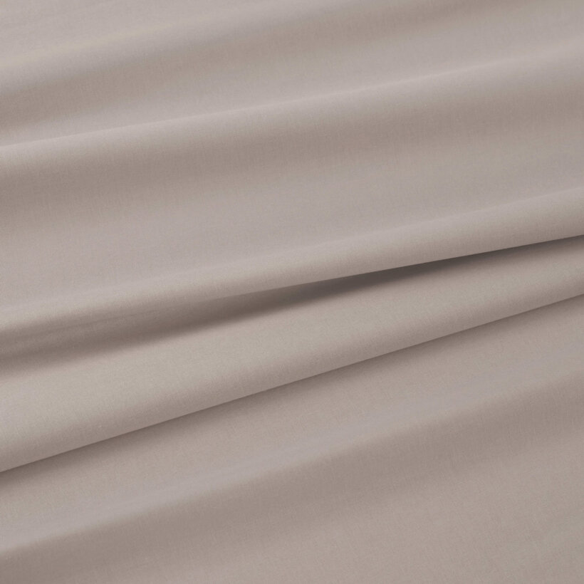 Baumwollstoff einfarbig Suzy - graubraun