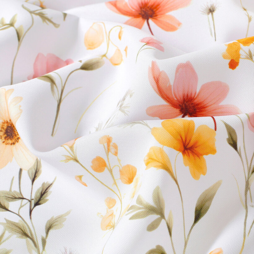 Dekorativer Vorhang – Blumen Paradies