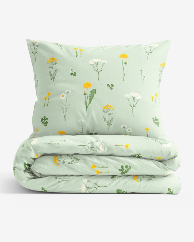 Bettwäsche aus Baumwolle - Grüne Wiese