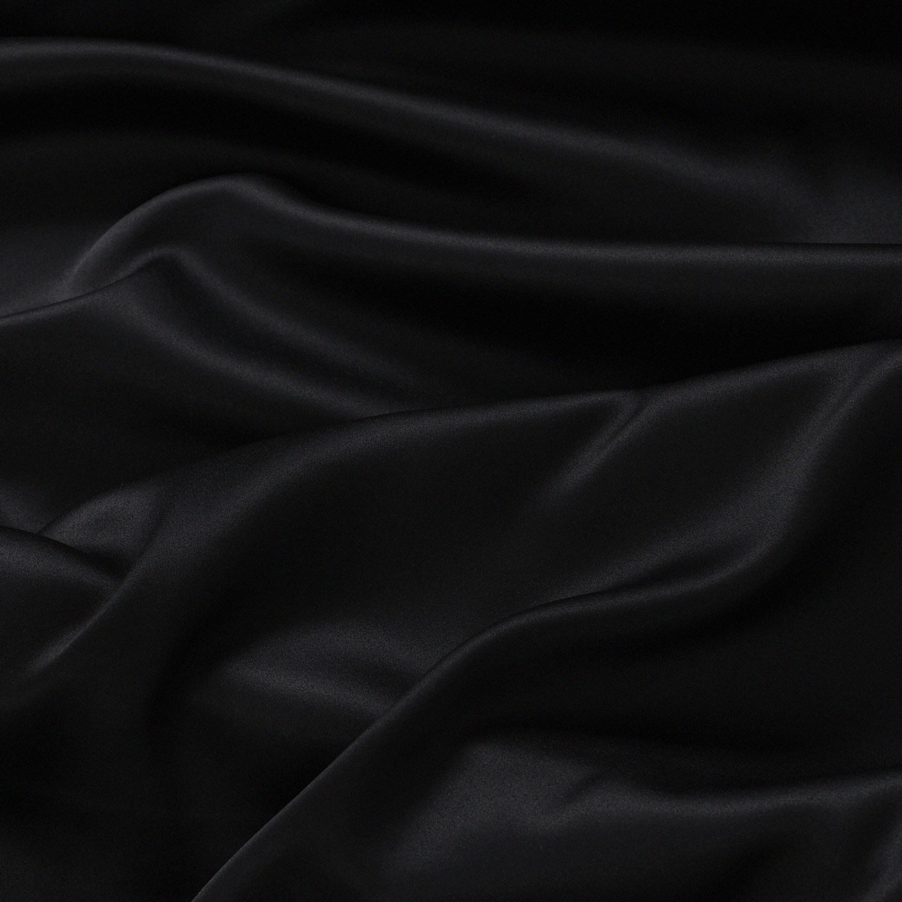 Verdunkelungsstoff Blackout mit Satin-Glanz - schwarz